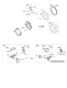 Electric Starter, Flywheel parts for Briggs & Stratton Engine 19G412-0131-01 from AppliancePartsPros.com