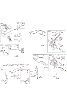 Controls, Governor Springs, Fuel Tank parts for Briggs & Stratton Engine 19G412-0680-A2 from AppliancePartsPros.com