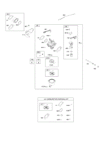 Carburetor, Kit - Carburetor Overhaul parts for Briggs & Stratton Engine 19H132-0116-B1 from AppliancePartsPros.com