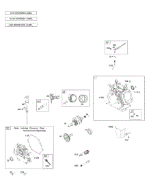 Camshaft, Crankcase Cover, Crankshaft, Cylinder, Lubrication, Operator's Manual, Piston / Rings / Connecting Rod, Warning Label parts for Briggs & Stratton Engine 19J137-0006-F1 from AppliancePartsPros.com