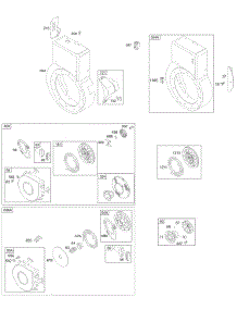Blower Housing / Shrouds, Rewind parts for Briggs & Stratton Engine 19K432-0110-01 from AppliancePartsPros.com