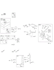 Controls, Fuel Tank parts for Briggs & Stratton Engine 19K432-0110-01 from AppliancePartsPros.com