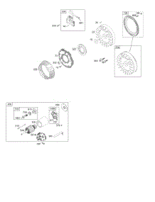 Electric Starter, Flywheel Group parts for Briggs & Stratton Engine 19K432-0115-01 from AppliancePartsPros.com