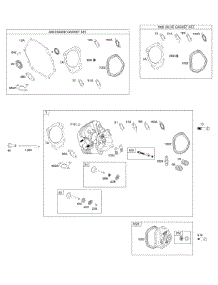Cylinder Head, Gasket Sets parts for Briggs & Stratton Engine 19N137-0027-H1 from AppliancePartsPros.com
