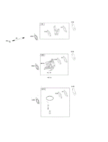 Carburetor parts for Briggs & Stratton Engine 19T132-0009-H1 from AppliancePartsPros.com