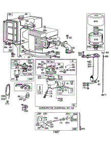 Carburetor Assy,Air Cleaner parts for Briggs & Stratton Engine 200404-0118-99 from AppliancePartsPros.com