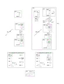 Carburetor, Kit - Carburetor Overhaul parts for Briggs & Stratton Engine 201332-0158-B1 from AppliancePartsPros.com