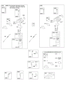 Carburetor, Kit - Carburetor Overhaul parts for Briggs & Stratton Engine 201412-0131-E1 from AppliancePartsPros.com