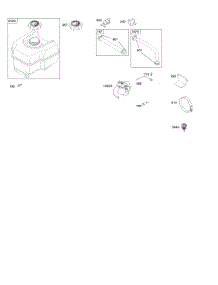 Fuel Supply parts for Briggs & Stratton Engine 201412-0348-E9 from AppliancePartsPros.com