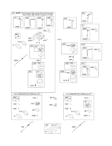 Carburetor, Kit - Carburetor Overhaul parts for Briggs & Stratton Engine 202352-0549-E9 from AppliancePartsPros.com