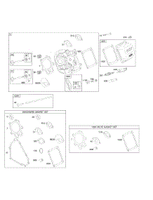 Cylinder Head, Gasket Sets, Valves parts for Briggs & Stratton Engine 202357-0209-B1 from AppliancePartsPros.com
