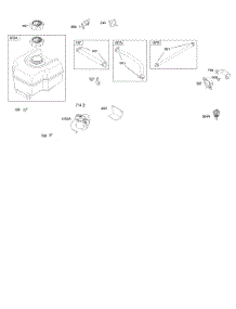Fuel Supply parts for Briggs & Stratton Engine 202432-0156-E9 from AppliancePartsPros.com