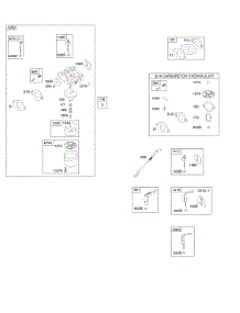 Carburetor, Kit - Carburetor Overhaul parts for Briggs & Stratton Engine 202432-0160-B9 from AppliancePartsPros.com
