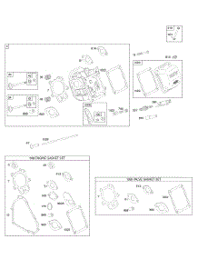 Cylinder Head, Gasket Set - Engine, Gasket Set - Valve, Valves parts for Briggs & Stratton Engine 202432-0171-E1 from AppliancePartsPros.com