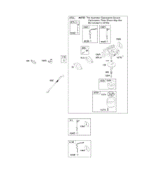 Carburetor parts for Briggs & Stratton Engine 202432-0200-B9 from AppliancePartsPros.com