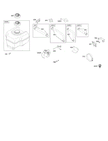 Fuel Supply parts for Briggs & Stratton Engine 203432-0130-E9 from AppliancePartsPros.com