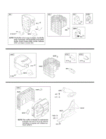 Exhaust System parts for Briggs & Stratton Engine 205337-0216-E9 from AppliancePartsPros.com