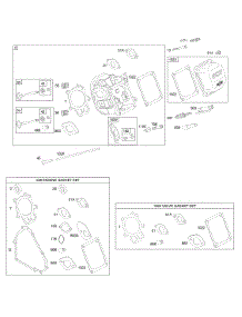 Cylinder Head, Gasket Set - Engine, Gasket Set - Valve, Valves parts for Briggs & Stratton Engine 205432-0201-B9 from AppliancePartsPros.com
