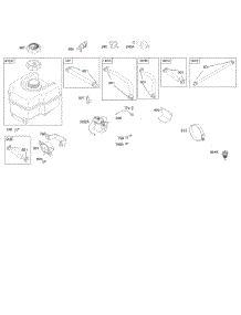 Fuel Supply parts for Briggs & Stratton Engine 206432-0121-E9 from AppliancePartsPros.com