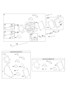 Cylinder Head, Gasket Set - Engine, Gasket Set - Valve, Valves parts for Briggs & Stratton Engine 207437-0129-E1 from AppliancePartsPros.com