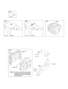 Exhaust System parts for Briggs & Stratton Engine 20A114-0133-E1 from AppliancePartsPros.com