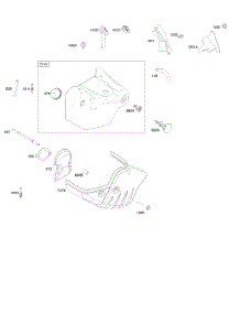 Blower Housing / Shrouds parts for Briggs & Stratton Engine 20A114-0363-E1 from AppliancePartsPros.com