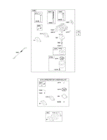 Carburetor, Kit - Carburetor Overhaul parts for Briggs & Stratton Engine 20A114-0730-E1 from AppliancePartsPros.com
