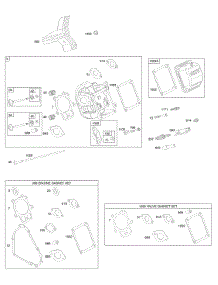 Cylinder Head, Gasket Set - Engine, Gasket Set - Valve, Valves parts for Briggs & Stratton Engine 20A412-0105-E1 from AppliancePartsPros.com