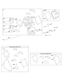 Cylinder Head, Gasket Set - Engine, Gasket Set - Valve, Valves parts for Briggs & Stratton Engine 20C114-0274-E1 from AppliancePartsPros.com