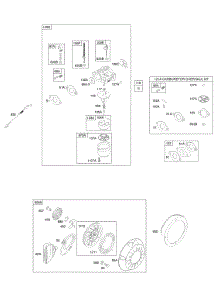 Carburetor, Kit - Carburetor Overhaul, Rewind Starter parts for Briggs & Stratton Engine 20C414-0148-E1 from AppliancePartsPros.com