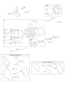 Cylinder Head, Gasket Set - Engine, Gasket Set - Valve, Valves parts for Briggs & Stratton Engine 20C414-0160-E1 from AppliancePartsPros.com
