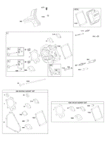 Cylinder Head, Gasket Set - Engine, Gasket Set - Valve, Valves parts for Briggs & Stratton Engine 20D414-0017-E1 from AppliancePartsPros.com