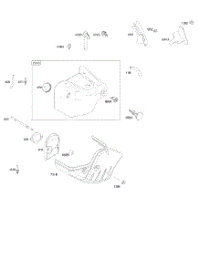 Blower Housing / Shrouds parts for Briggs & Stratton Engine 20E114-0113-E1 from AppliancePartsPros.com