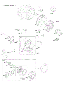 Blower Housing / Shrouds, Flywheel, Rewind Starter parts for Briggs & Stratton Engine 20F437-0114-E1 from AppliancePartsPros.com