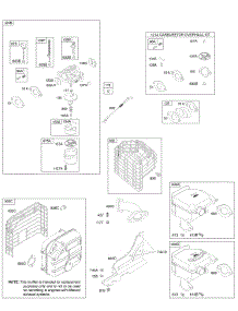 Carburetor, Exhaust System, Kit - Carburetor Overhaul parts for Briggs & Stratton Engine 20F437-0114-E1 from AppliancePartsPros.com