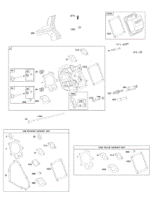 Cylinder Head, Gasket Set - Engine, Gasket Set - Valve, Valves parts for Briggs & Stratton Engine 20G414-0017-E1 from AppliancePartsPros.com