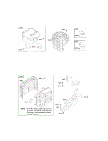 Exhaust System parts for Briggs & Stratton Engine 20H232-0126-B1 from AppliancePartsPros.com
