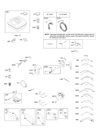 Alternator, Fuel Supply, Ignition parts for Briggs & Stratton Engine 20H237-0113-E9 from AppliancePartsPros.com