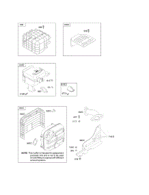 Exhaust System parts for Briggs & Stratton Engine 20M113-0533-E1 from AppliancePartsPros.com
