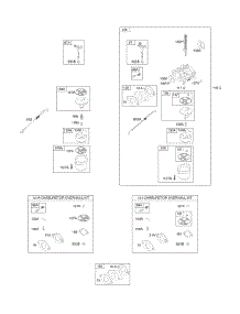 Carburetor, Kit - Carburetor Overhaul parts for Briggs & Stratton Engine 20M114-0140-E1 from AppliancePartsPros.com