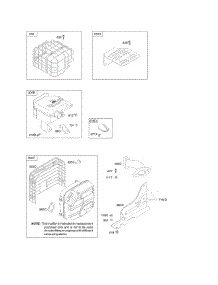 Exhaust System parts for Briggs & Stratton Engine 20M214-0118-E1 from AppliancePartsPros.com