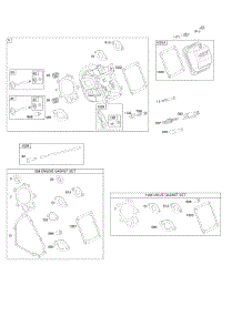 Cylinder Head, Gasket Set - Engine, Gasket Set - Valve, Valves parts for Briggs & Stratton Engine 20M312-0007-E1 from AppliancePartsPros.com