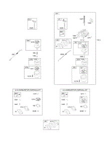 Carburetor, Kit - Carburetor Overhaul parts for Briggs & Stratton Engine 20M314-1363-E2 from AppliancePartsPros.com