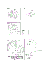 Exhaust System parts for Briggs & Stratton Engine 20M414-0113-E1 from AppliancePartsPros.com