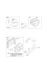 Exhaust System parts for Briggs & Stratton Engine 20P414-0019-E1 from AppliancePartsPros.com
