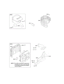 Exhaust System parts for Briggs & Stratton Engine 20S132-0111-F1 from AppliancePartsPros.com