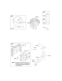 Exhaust System parts for Briggs & Stratton Engine 20S237-0109-F1 from AppliancePartsPros.com