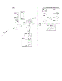 Carburetor, Kit - Carburetor Overhaul parts for Briggs & Stratton Engine 20X314-0110-E1 from AppliancePartsPros.com