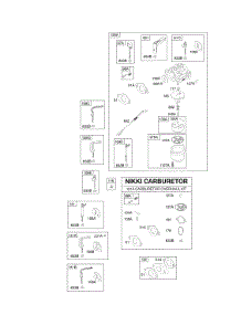 Carburetor, Kit - Carburetor Overhaul parts for Briggs & Stratton Engine 210417-0132-E2 from AppliancePartsPros.com