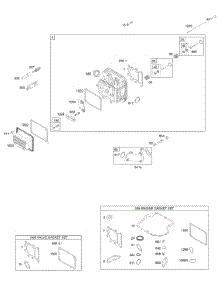 Head, Kit / Gasket Sets - Engine, Kit / Gasket Sets - Valve parts for Briggs & Stratton Engine 210807-0110-E1 from AppliancePartsPros.com